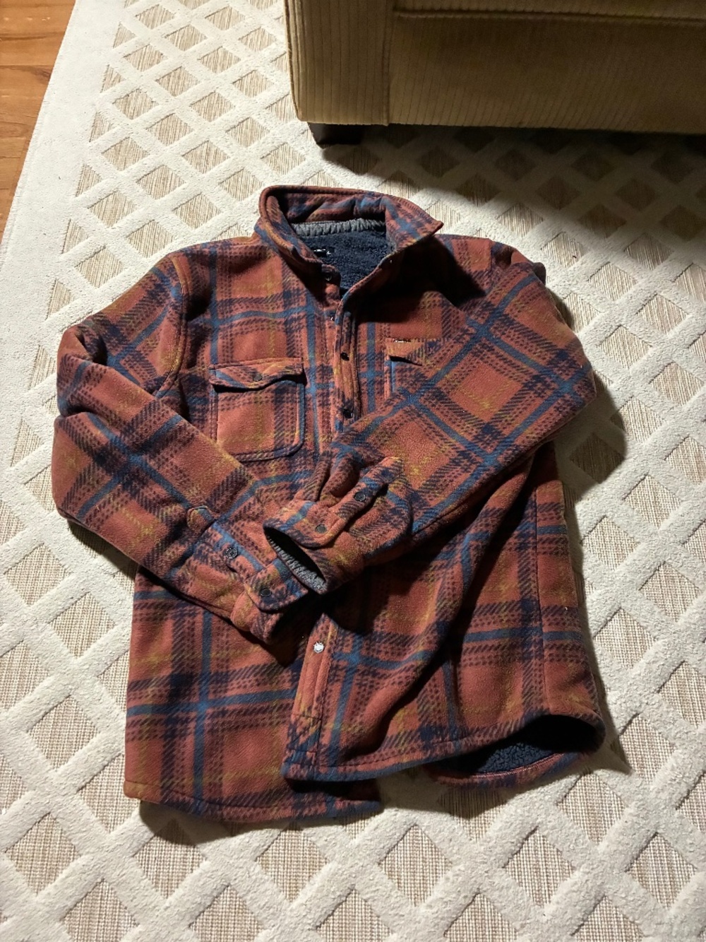 O'NEILL Super Fleece Sherpa Lined Shirt Men's large